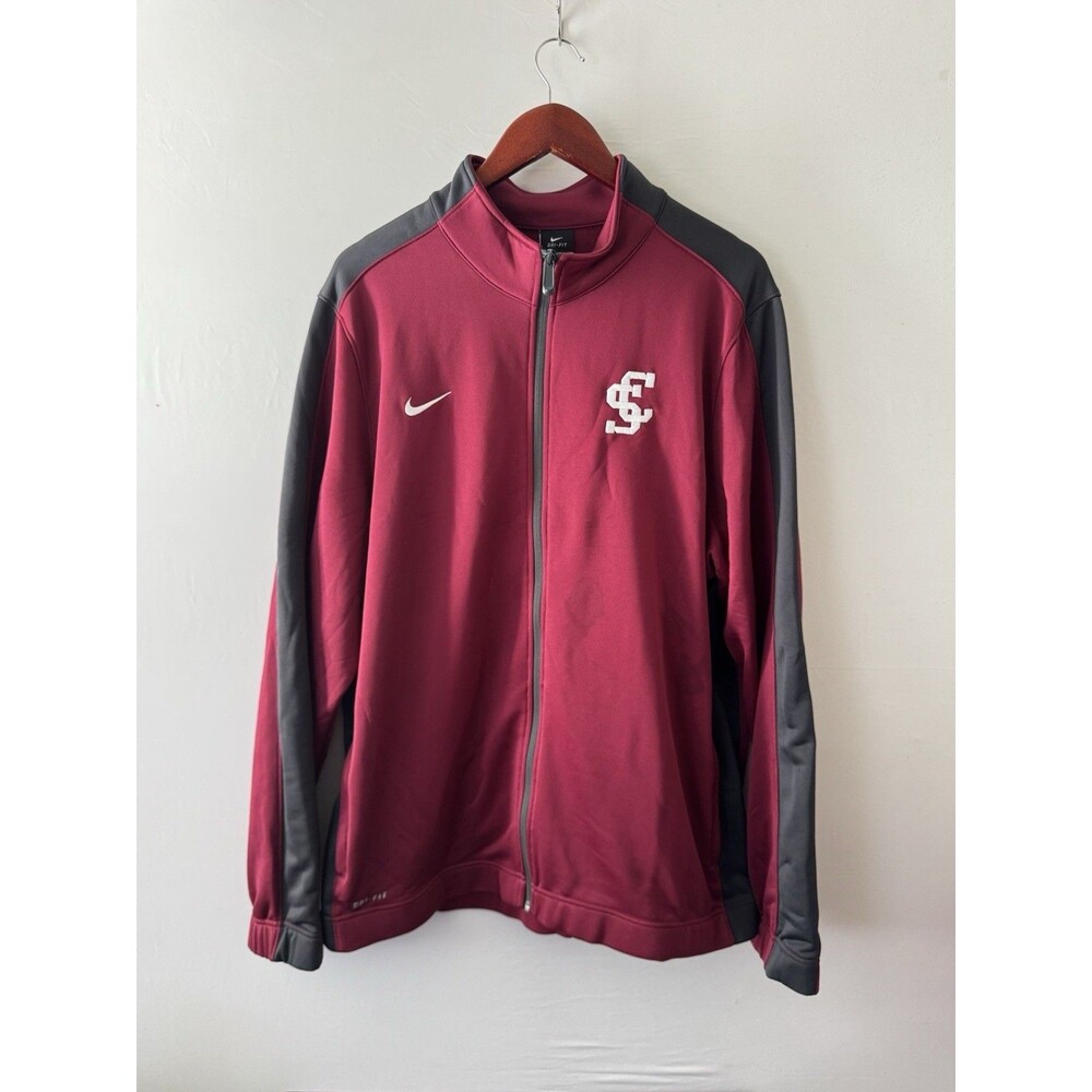 Nike USC Trojans Track Jacket Men XL Dri-FIT Cardinal Gray NWT $70